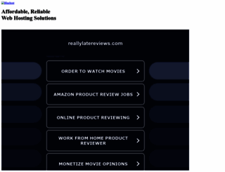 reallylatereviews.com screenshot