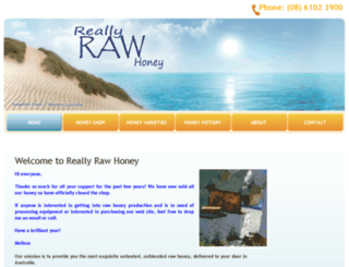 reallyrawhoney.com.au screenshot