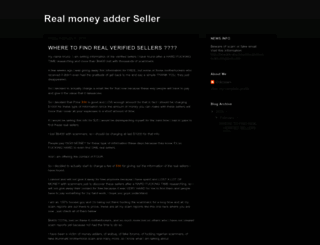 realmoneyadderseller.blogspot.com screenshot