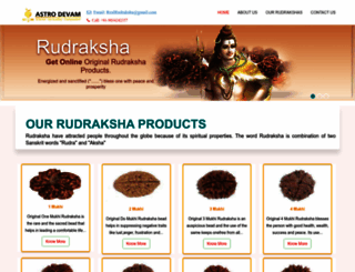 realrudraksha.com screenshot