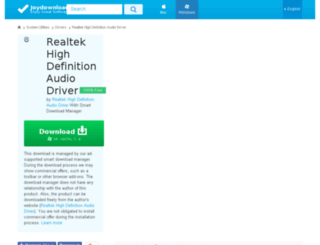 realtek-high-definition-audio.joydownload.com screenshot