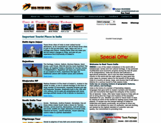 realtoursindia.com screenshot