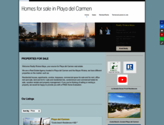 realtyrivieramaya.com screenshot