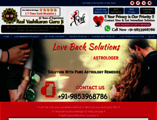 realvashikaranguruji.com screenshot