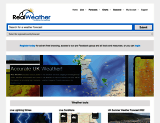 realweather.co.uk screenshot