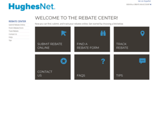rebate.hughesnet.com screenshot