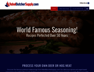 rebelbutchersupply.com screenshot