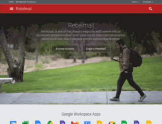 rebelmail.unlv.edu screenshot