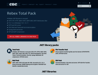 rebex.net screenshot