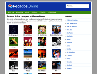 recadosonline.com screenshot