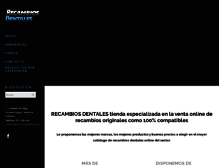 recambiosdentales.com screenshot