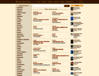 recantodasletras.com.br screenshot