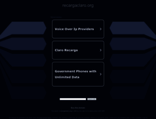 recargaclaro.org screenshot