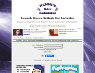 recbadminton.forumzen.com screenshot