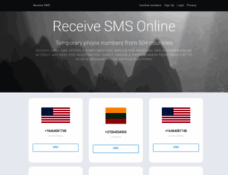 receive-smss.com screenshot