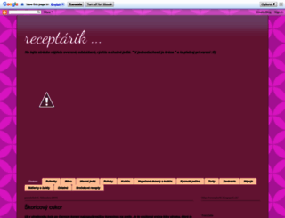 receptarik.blogspot.sk screenshot