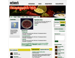 receptgyujtes.network.hu screenshot