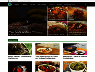 recetas.mundochapin.com screenshot