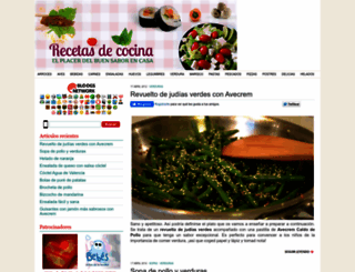 recetasdecocinablog.com screenshot