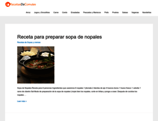 recetasdecomidas.org screenshot