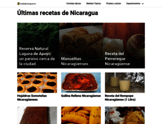 recetasdenicaragua.com screenshot