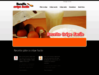 recette-crepe-facile.fr screenshot