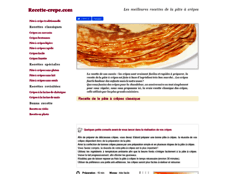 recette-crepe.com screenshot