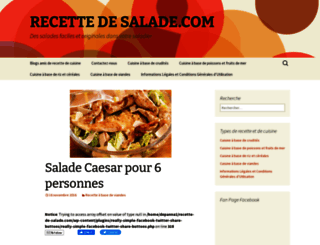 recette-de-salade.com screenshot