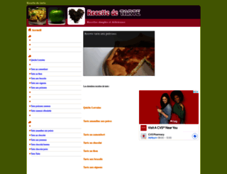 recette-de-tarte.com screenshot