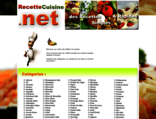recettecuisine.net screenshot