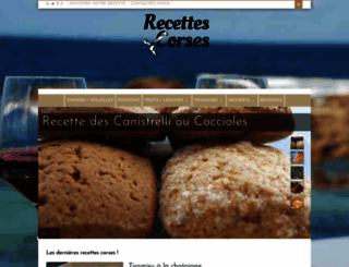 recettes-corses.fr screenshot