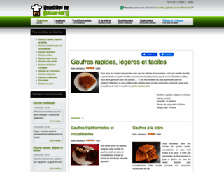 recettes-gaufres.com screenshot