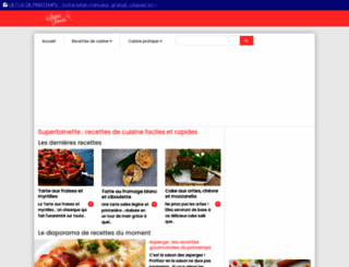 recettes.supertoinette.com screenshot