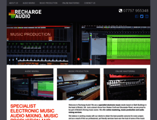 rechargeaudio.co.uk screenshot