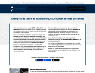 recherche-lettre.com screenshot