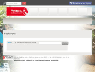 recherche.vendee.fr screenshot