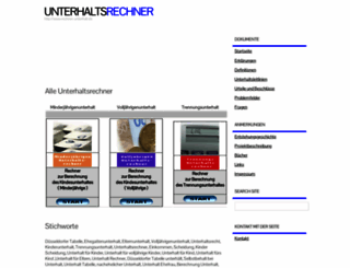 rechner-unterhalt.de screenshot
