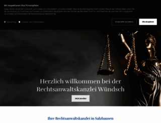 rechtsanwalt-wuendsch.de screenshot