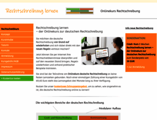 rechtschreibung-lernen.de screenshot