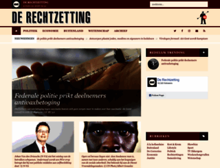 rechtzetting.be screenshot