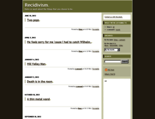 recidivism.org screenshot