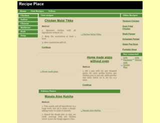 recipe-place.com screenshot