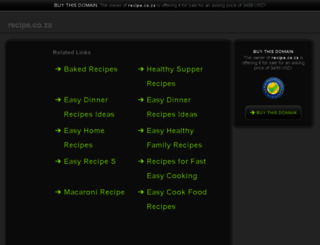 recipe.co.za screenshot