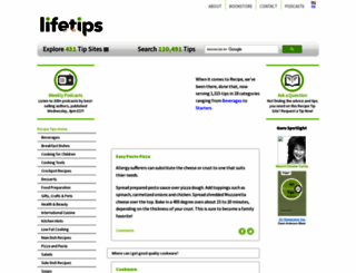 recipe.lifetips.com screenshot