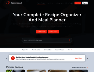 recipecloudapp.com screenshot