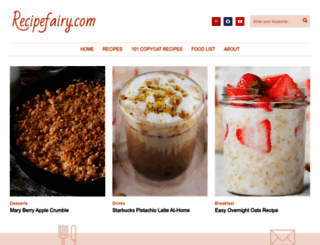 recipefairy.com screenshot