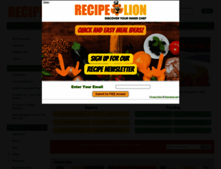 recipelion.com screenshot