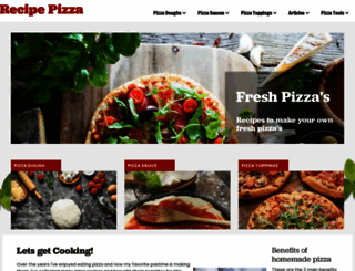 recipepizza.com screenshot
