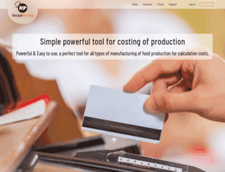 recipepricing.com screenshot