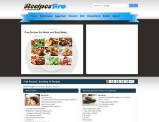 recipes-pro.com screenshot